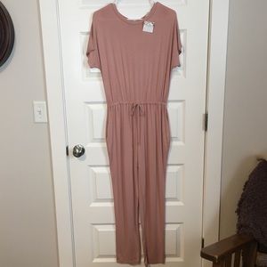 BNWT pink cotton jumpsuit
